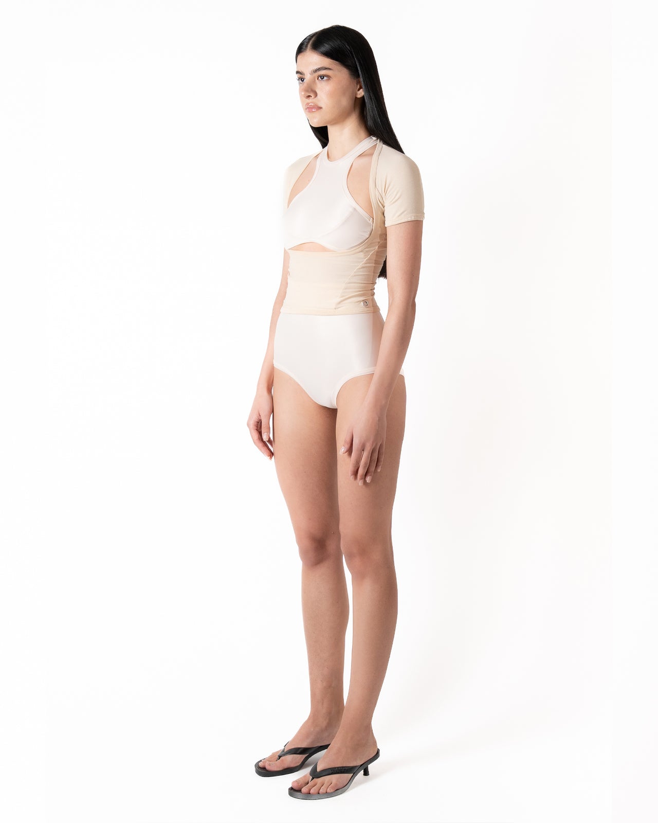 BODICE T-SHIRT IN CREAM