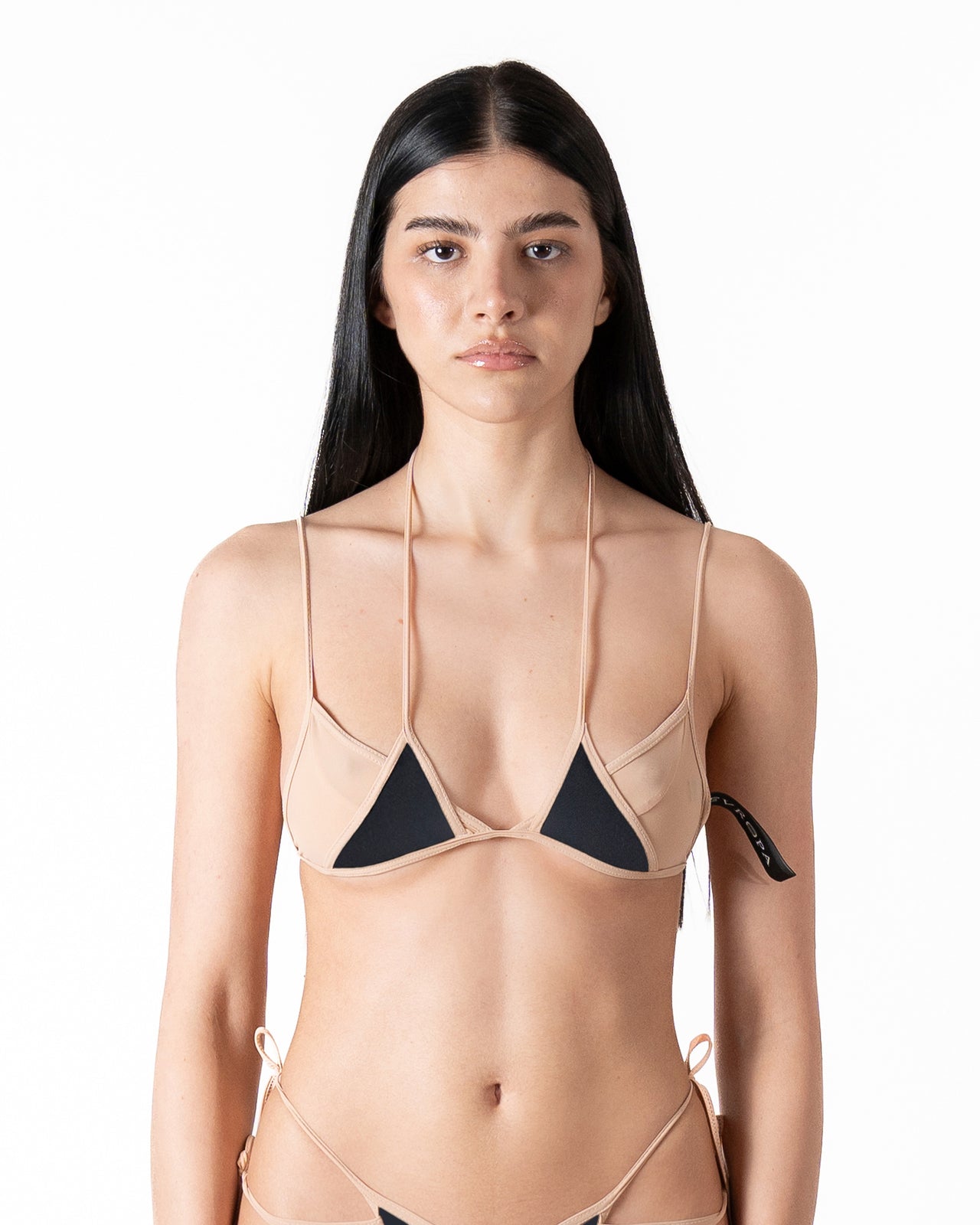 BARE DUAL BIKINI BRA IN ROSE BLACK