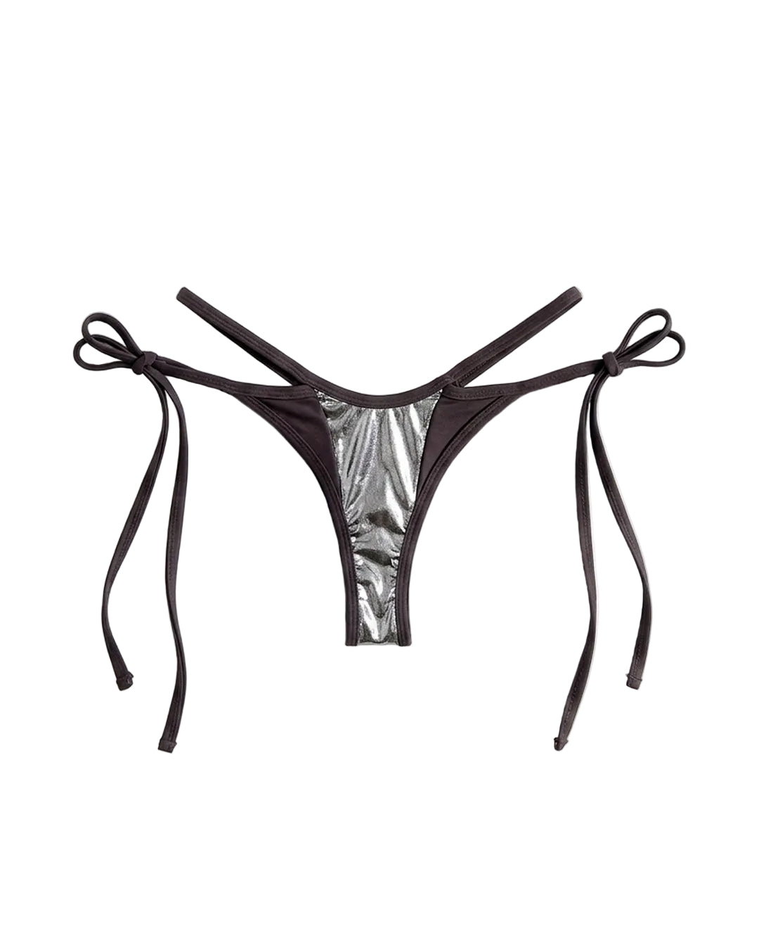 BARE DUAL BIKINI PANTY IN EARTH SILVER