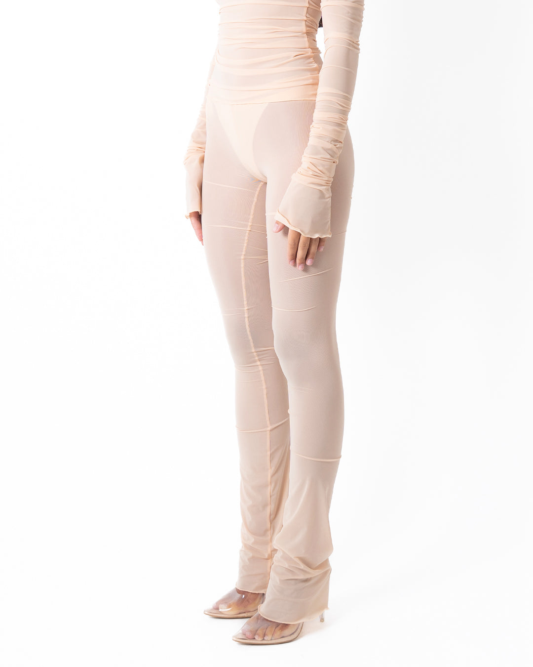 EXTRALONG LEGGINGS IN SILVER ROSE