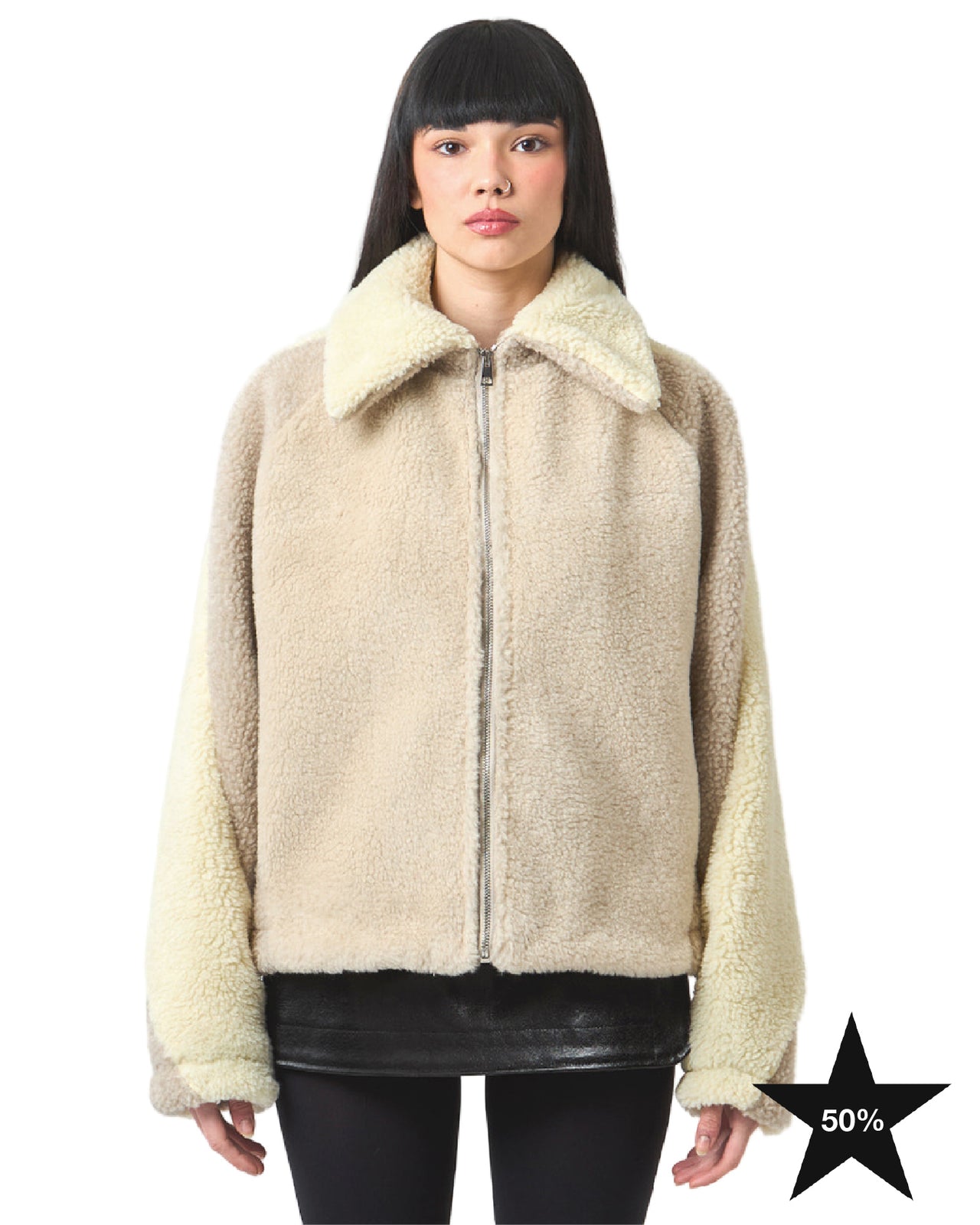★ WRAP TEDDY JACKET IN VANILLA WHITE