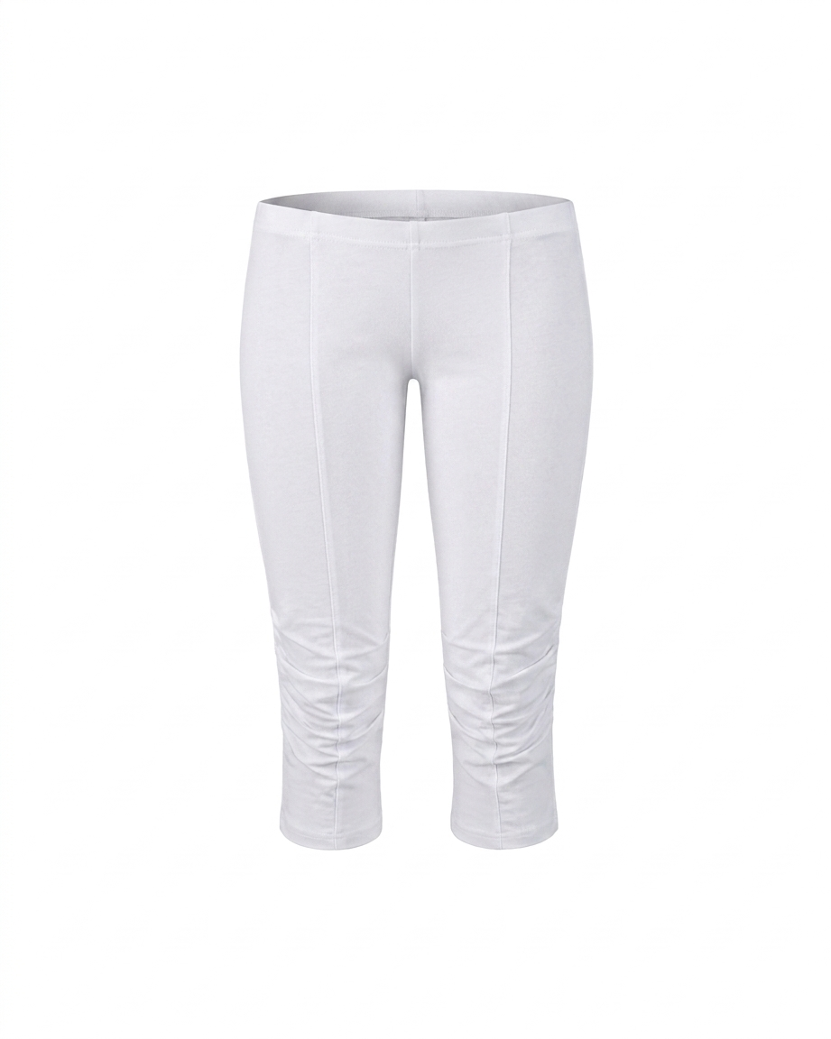 KNEES 3/4 LEGGINGS IN WHITE
