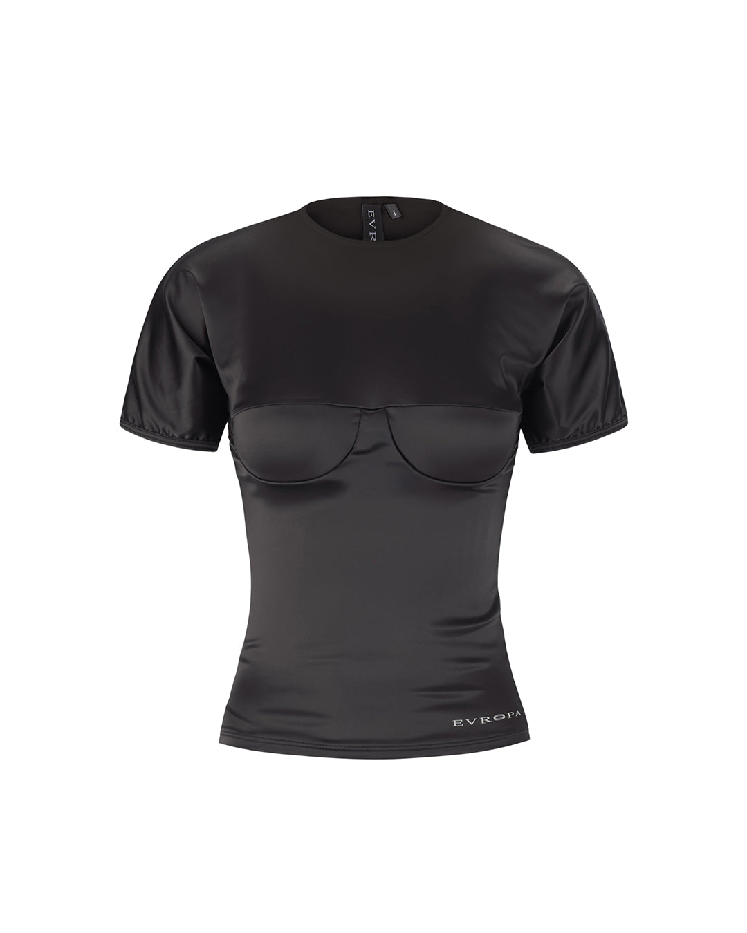 BRA T-SHIRT IN BLACK