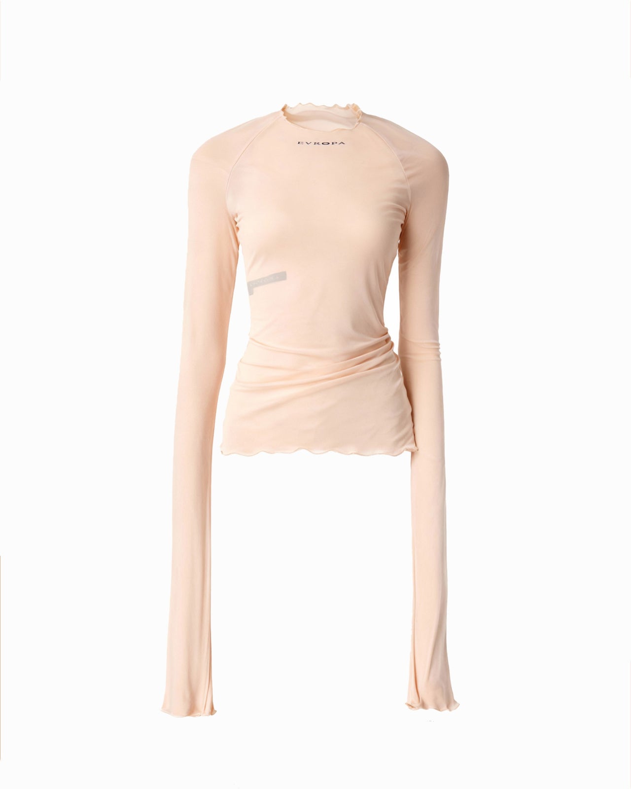 ★ EXTRALONG SHIRT IN SILVER ROSE