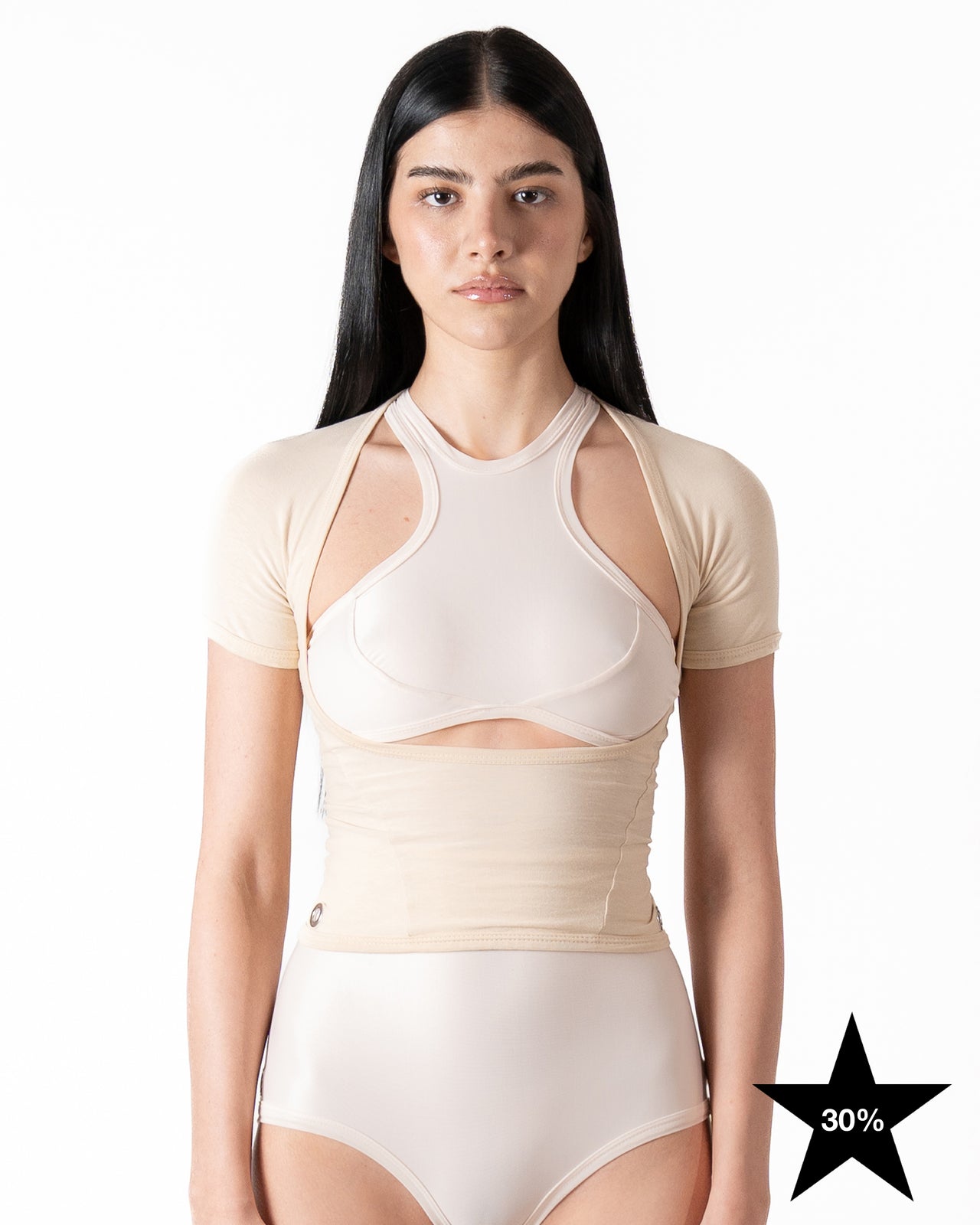 ★ BODICE T-SHIRT IN CREAM