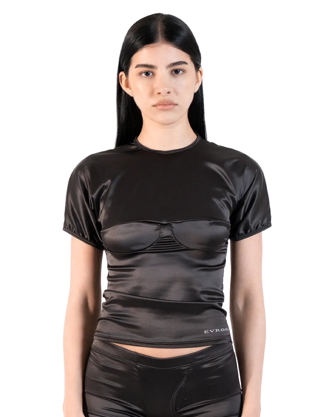 BRA T-SHIRT IN BLACK