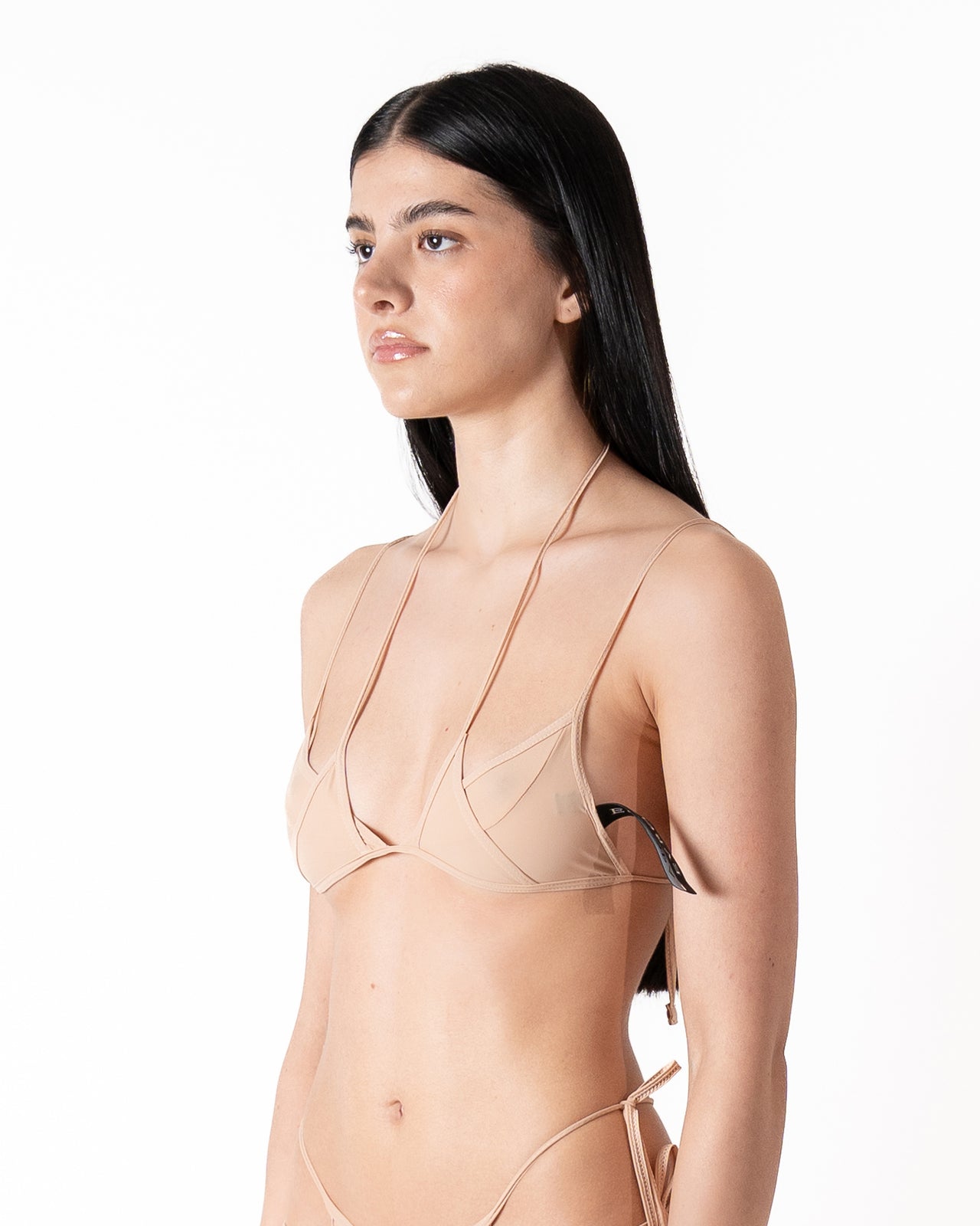 DUAL BIKINI BRA IN SILVER ROSE