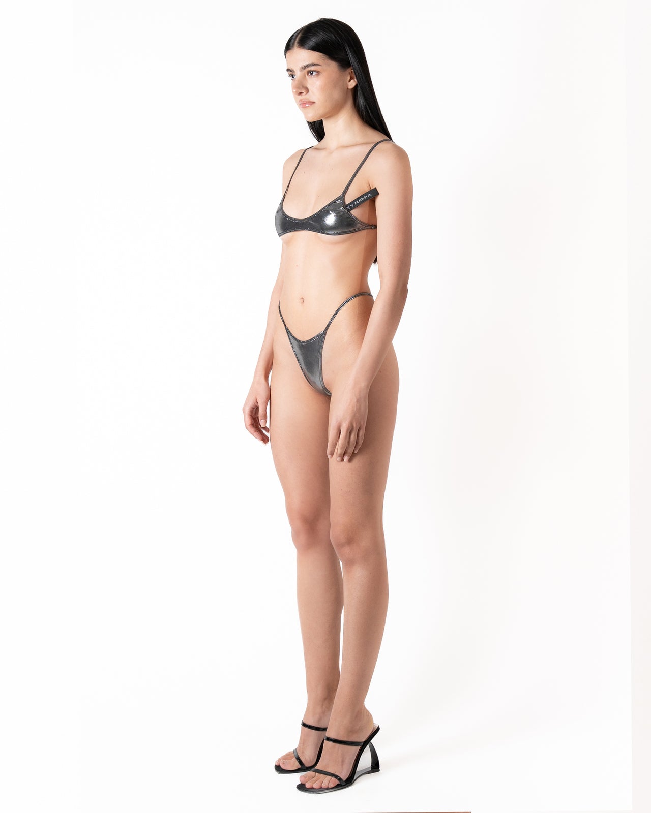 MICRO BIKINI BRA IN SILVER